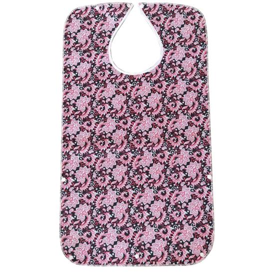 

78x44 см водонепроницаемый нагрудник для еды и питья для взрослых, легкий фартук для включения/выключения Rose Red Peony