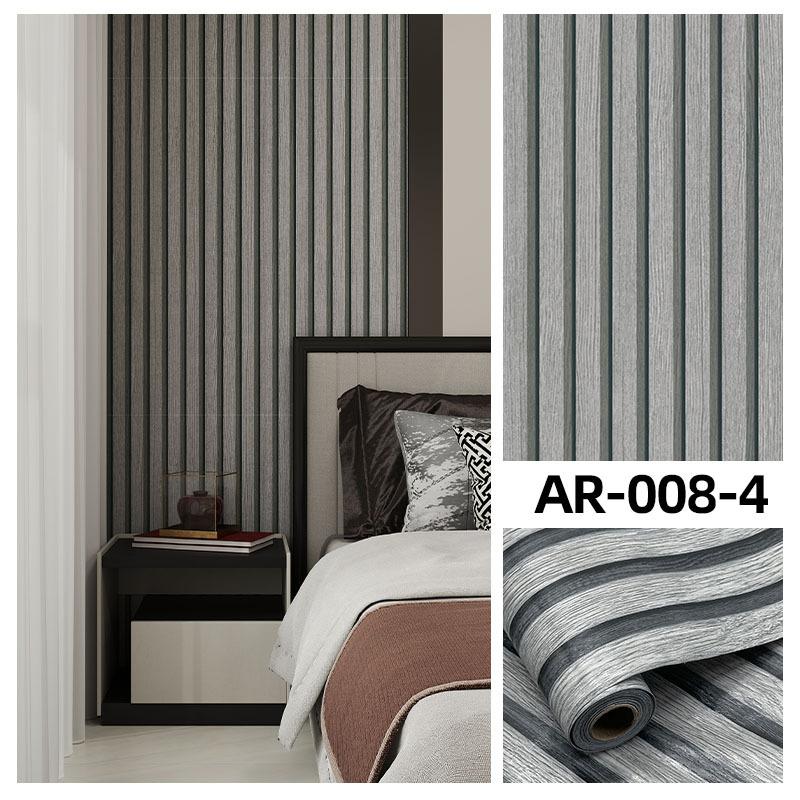 Vintage Retro Wood Grille Self Adhesive Wallpaper 3D Wood Grain Waterproof Wall Sticker Peel and Stick Home Decor