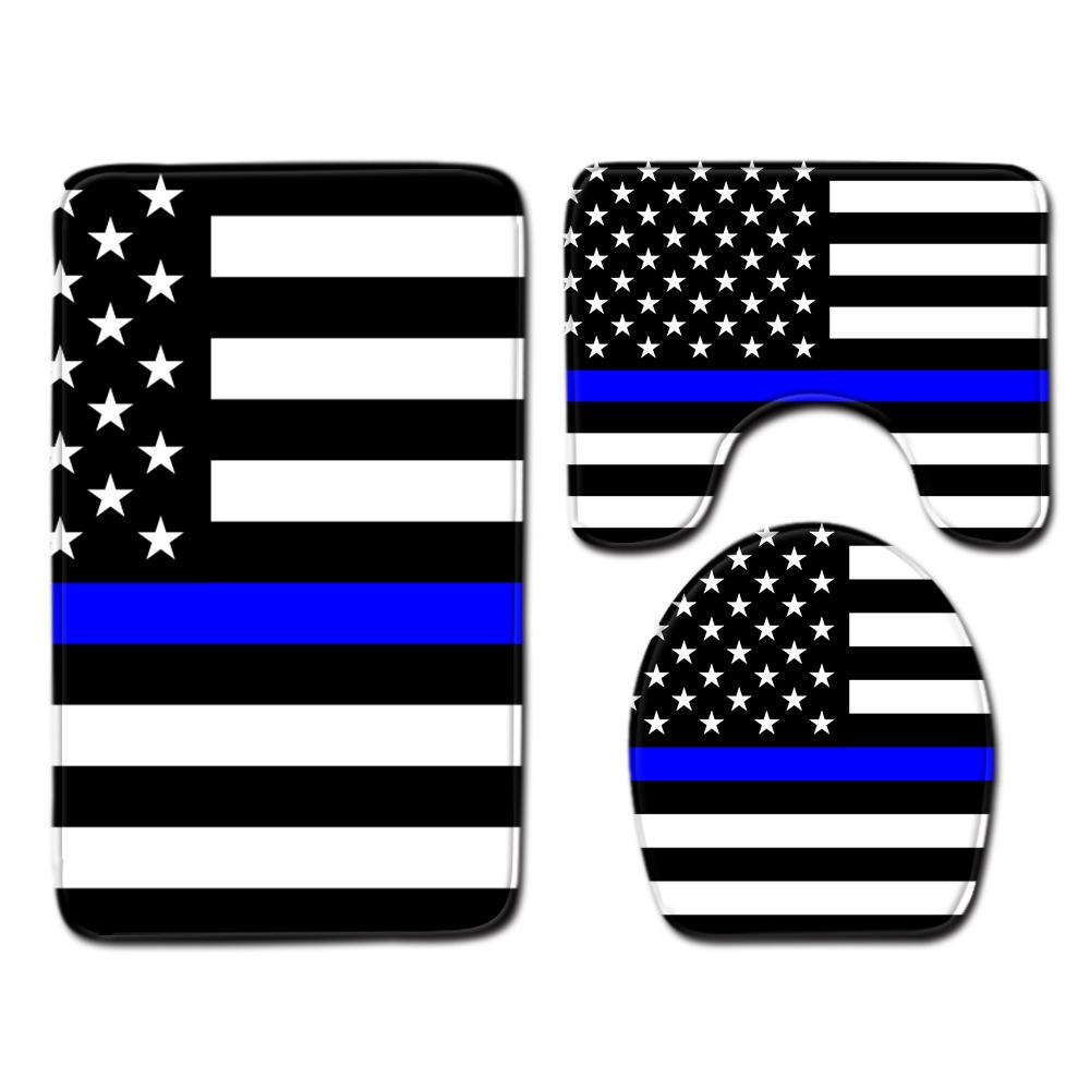 Covor de podea creativ din trei piese pentru toaletă, covor de ușă, covor de baie, covor de ușă moale antiderapant