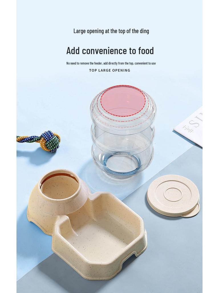 3.8L Anti-slip Automatic Pet Water & Food Feeder Bowl for Cats & Dogs