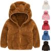 Girls Teddy Bear Fleece Pullover Hoodie