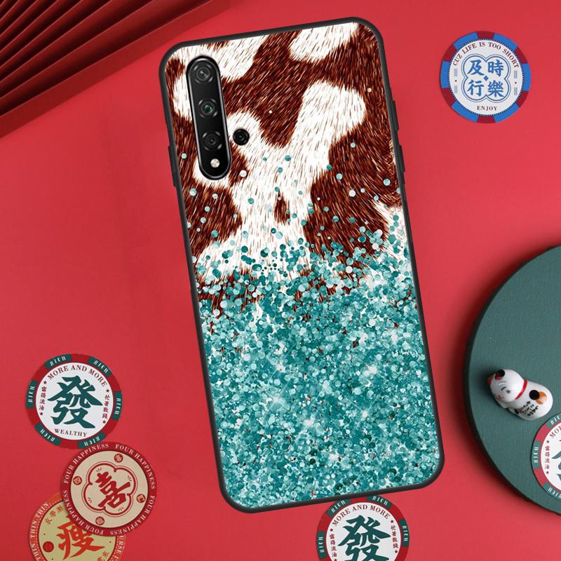 Western Cowgirl Cowboy Boots Cowhide For Huawei Nova Y73 Y72 Y90 Y70 Y60 Y91 Y61 12s 12i 11i 9 10 SE P40 Lite P60 P30 Pro Case