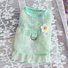 Breathable Mesh Dog Cool Dress Flying Sleeves Pet Floral Skirt Cooling Dog Vest  for Cats Puppy