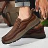Frühling Neue männer Casual Leder Schuhe Bequeme und Atmungsaktive Schuhe Leder Schuhe Britischen Einfarbig männer Hochzeit Schuhe