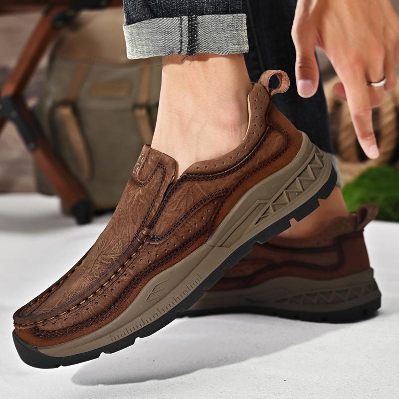 Frühling Neue männer Casual Leder Schuhe Bequeme und Atmungsaktive Schuhe Leder Schuhe Britischen Einfarbig männer Hochzeit Schuhe