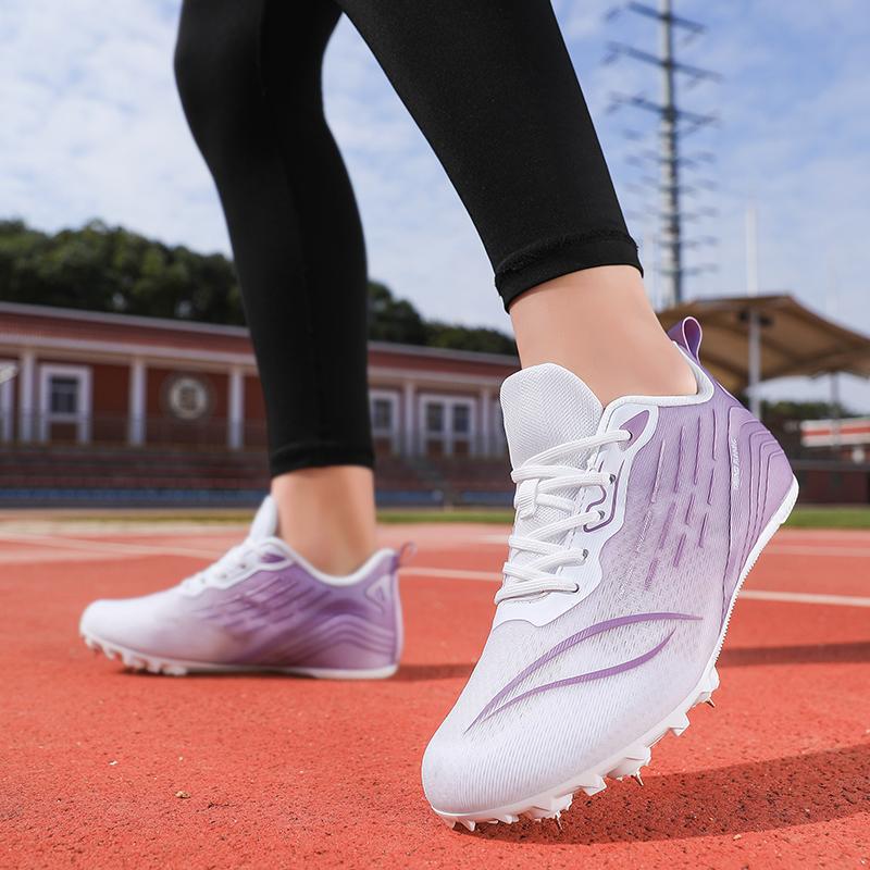 Women Professional Running Track Spike Soft Field Non Slip Sprint Shoes Athletic Long Jump Light weight Nails Race Racing Match