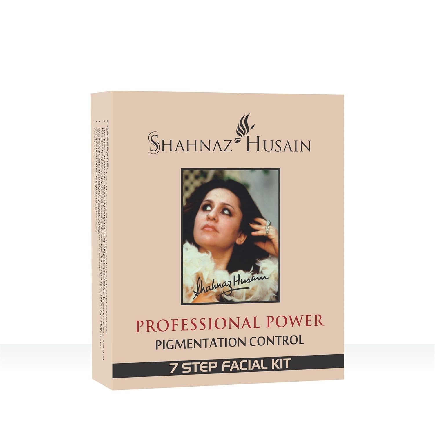 Shahnaz Husain Профессиональный 7-ступенчатый набор для лица Power для сияющей кожи Глубокое очищение Салонный стиль Домашний набор для лица 48 г