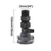 3/4 Inch PVC Bulkhead Water Tank Connector Barbed Tubing for Thru-Bulk Pipe Fitting for Rain Barrels Aquariums Ponds