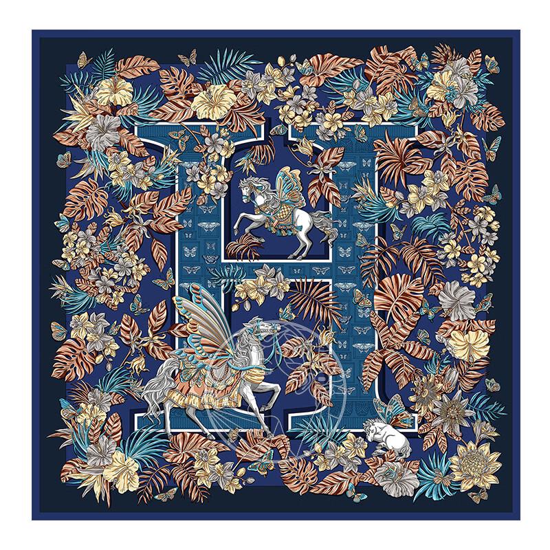Aurora Master Edition Mulberry Silk Square Scarf, 90x90cm