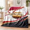 Manta de Flanela Estampada de Futebol RB Leipzig Aconchego Quente Cobertor de Cama Para Decoração de Casa Interior