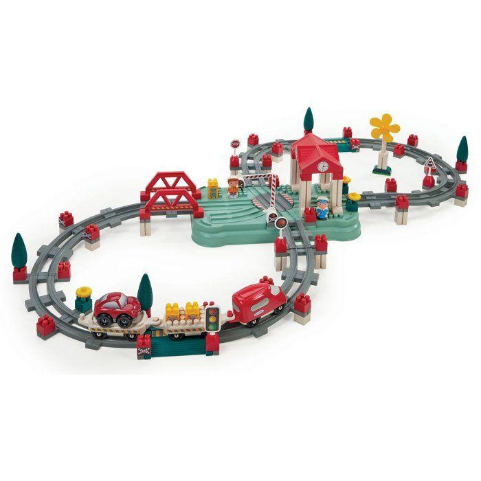 Baril circuit train - ECOIFFIER - 140 pcs - Des 18 mois