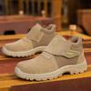Anti Smashing and Anti Piercing Suede Safety Shoes Men's Steel Toe Cap Protection Work Shoes Fashion Platform Zapatillas Hombre