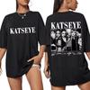 Vintage Korean Style Katseye Graphic T Shirts Kpop Fashion Men Women Popular T-shirt Printed Cotton Oversized T Shirt Streetwear