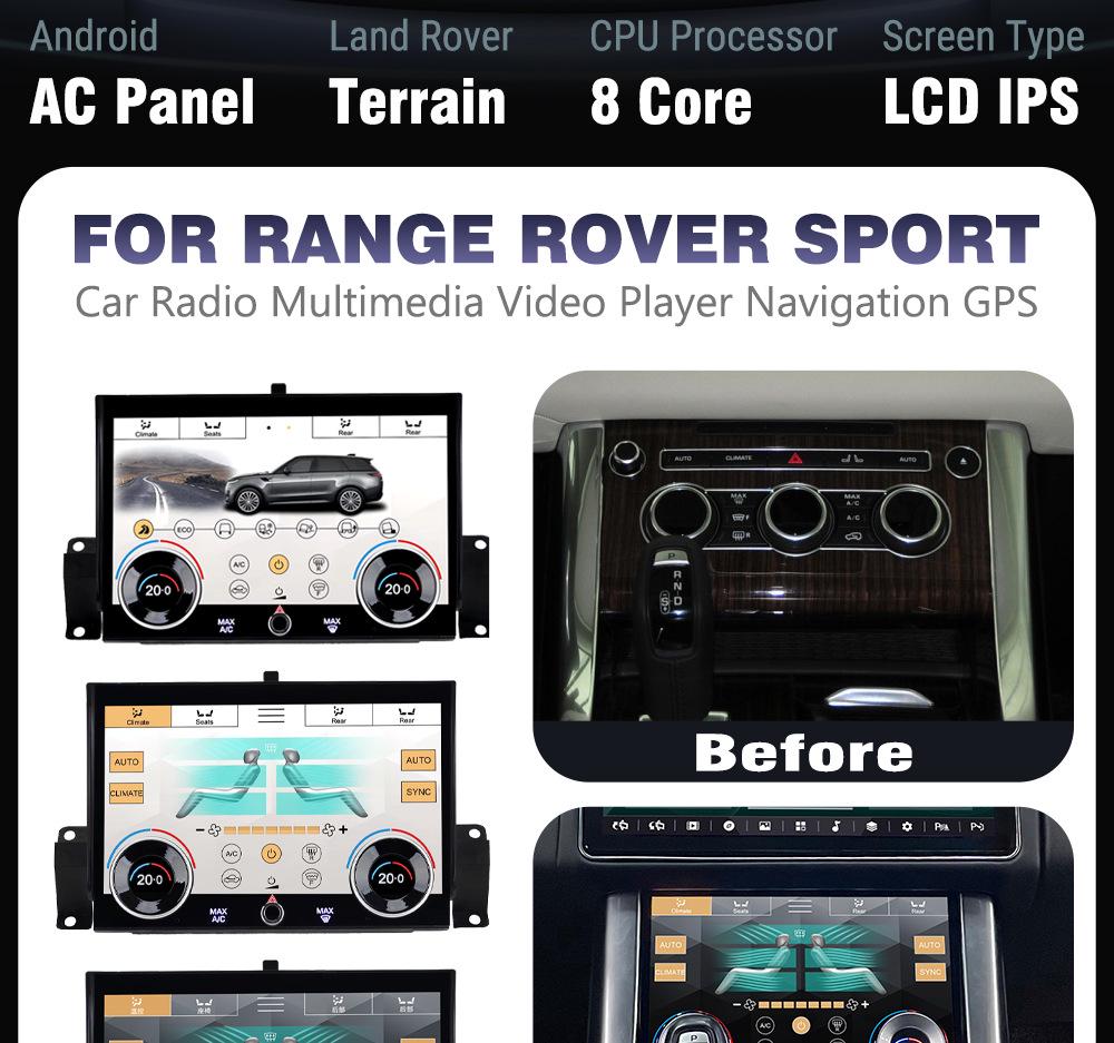 Smart AC Screen for Range Rover Autobiography/Vogue L405 & Sport L494 Center Console
