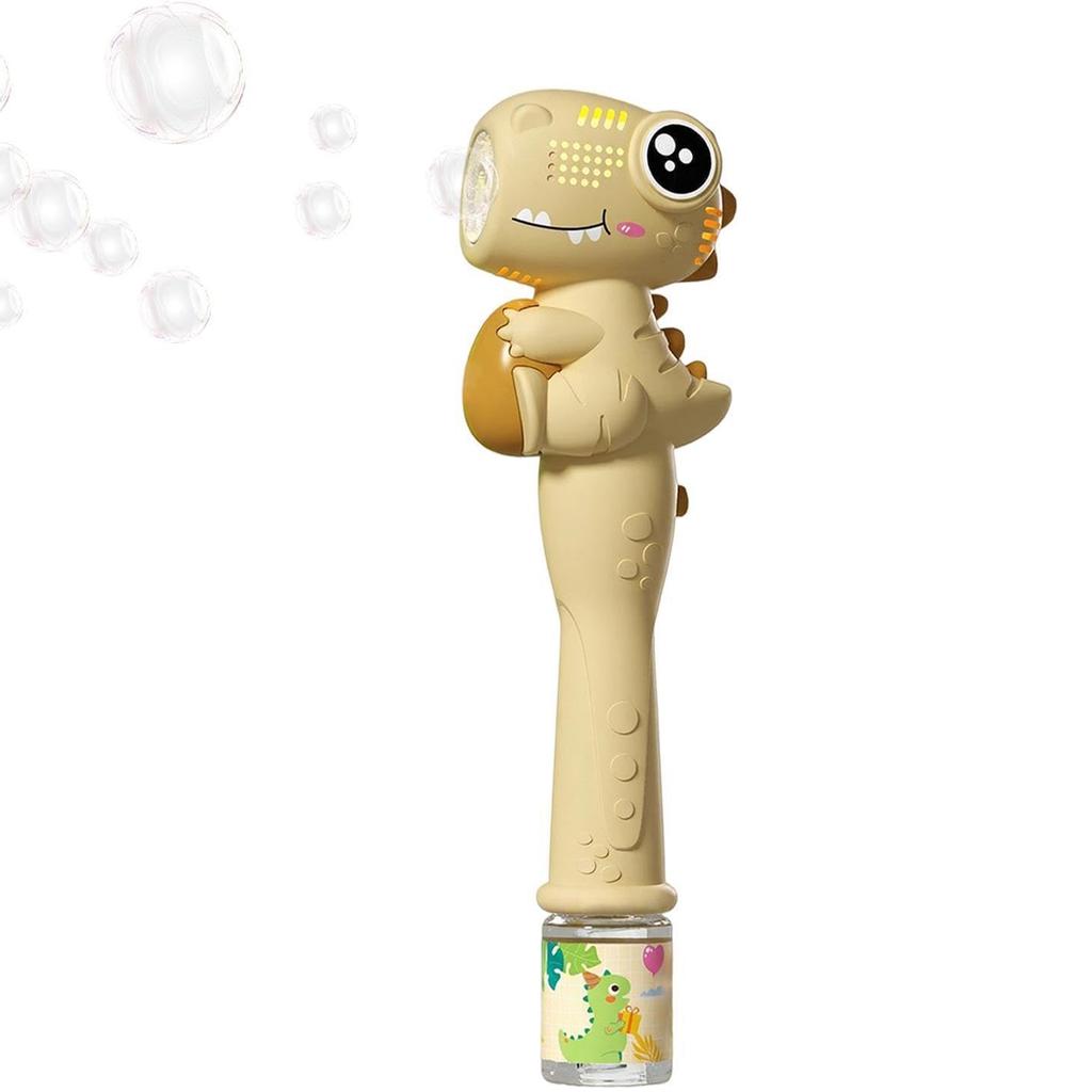 Automatic Dinosaur Bubble Machine 75ml Handheld Bubble Maker Toy for Outdoor Indoor Use with Cartoon Design for Children Party Activities
