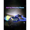 Adult Mid-frame High-definition Waterproof Anti-fog Swimming Goggles for Men and Women, Made of Silicone