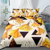 Ginkgo Biloba Bettwäsche-Set King/Queen/Full Size, Gelbes Ginkgo-Blatt-Thema Bettbezug für Kinder Erwachsene Frauen, mit 2 Kissenbezügen