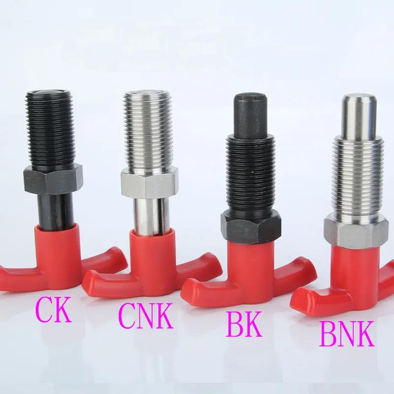 

1pc T-Handle Retractable Return Type/Self-Locking Spring Loaded Indexing Plunger Pin Fine Thread Spring Plunger 1pc BK-M12-6-9 червоний