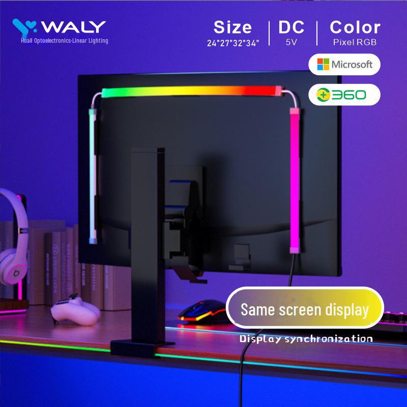 LED-Lichtstreifen zur Bildschirmsynchronisation und Computerdekoration