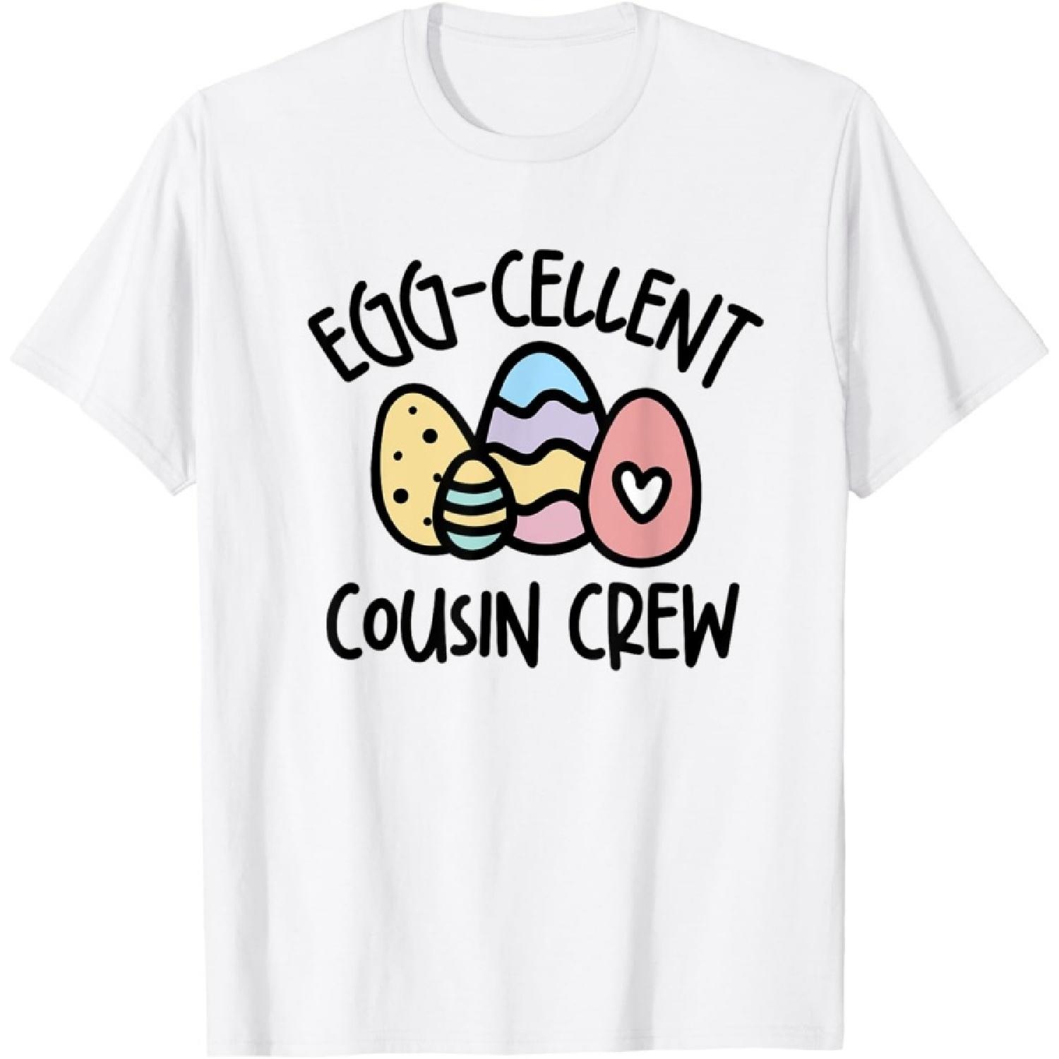Eggcellent Cousin Crew, Easter Cousin Crew T-Shirt XXXXXL белый