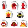 Themed Confetti Firefighting Birthday Celebration Party Props Decoration