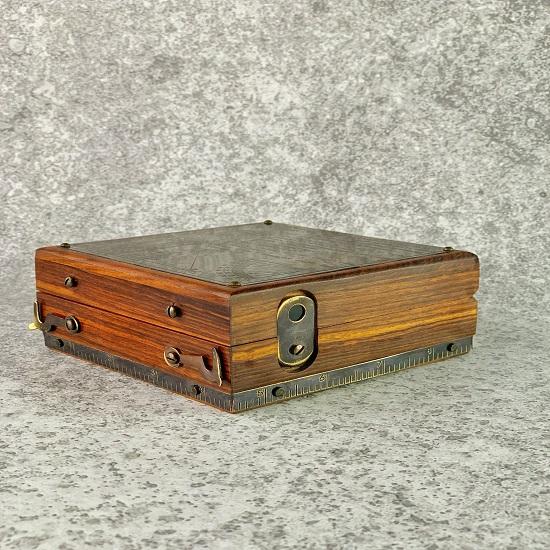 Marine Master Box Sextant Alidade Geschenk für Handelsmarine Piraten Vintage Geschenk Sextant Sammelkompass Geschenk für Papa Geschenk zum Ruhestand