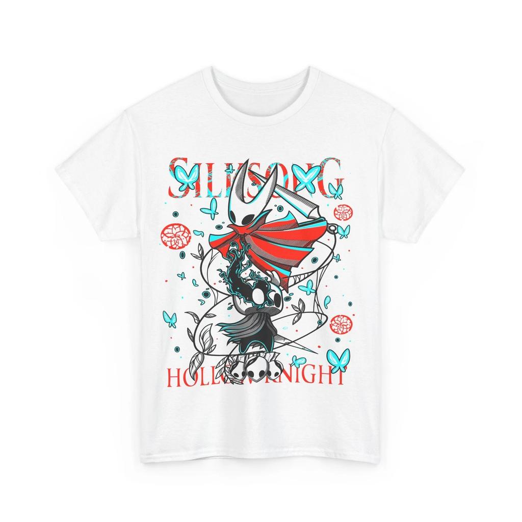 Hollow Knight Silksong Retro Shirt Silksong Shirt Krieger Unabhängiges Spiel Herren und Damen Sommer Reines Baumwoll-T-Shirt