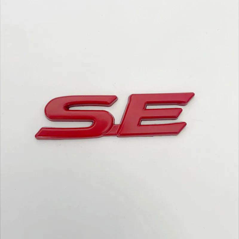 

New 3D Metal SE XSE Logo Rear Trunk Emblem Badge Sticker For Toyota Camry Sienna Highlander Corolla Car Styling Accessories