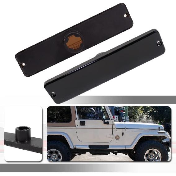 For 1987 1988 1989 1990 1991 1992 1993 1994 1995 Jeep Wrangler YJ Fender Front Bumper Passenger Side Marker lights White LED