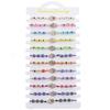 Bohemian Hand-woven Colorful Seed Bead Adjustable Bracelet with Rhinestone Connector