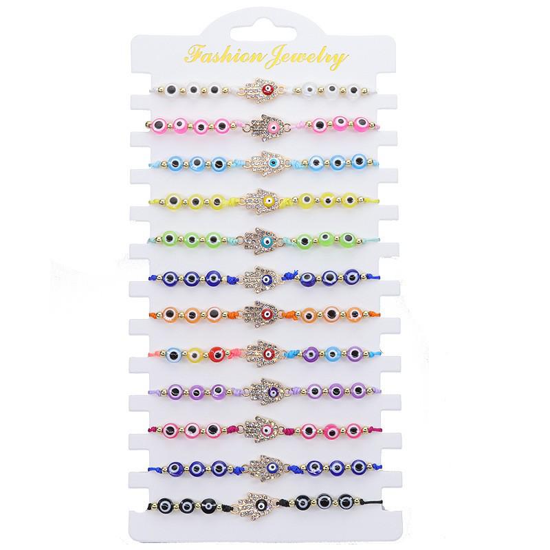 Bohemian Hand-woven Colorful Seed Bead Adjustable Bracelet with Rhinestone Connector