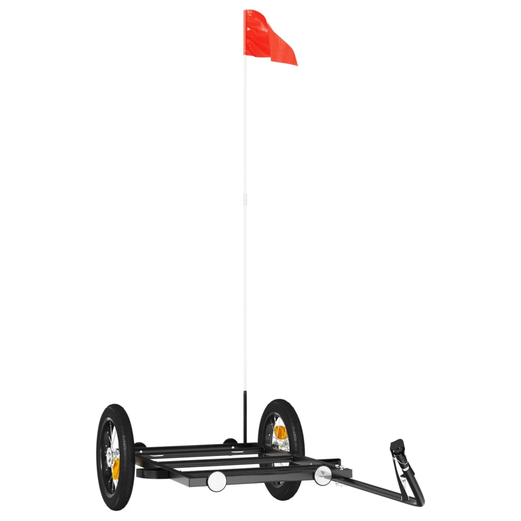 Fahrradanhänger Schwarz 122 x 53 x 28 cm Eisen
