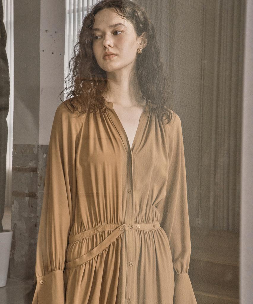 Kkeulle Mystic Dress_Camel