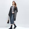 BETU Women's Elegant Wool Blend Coat with Scarf