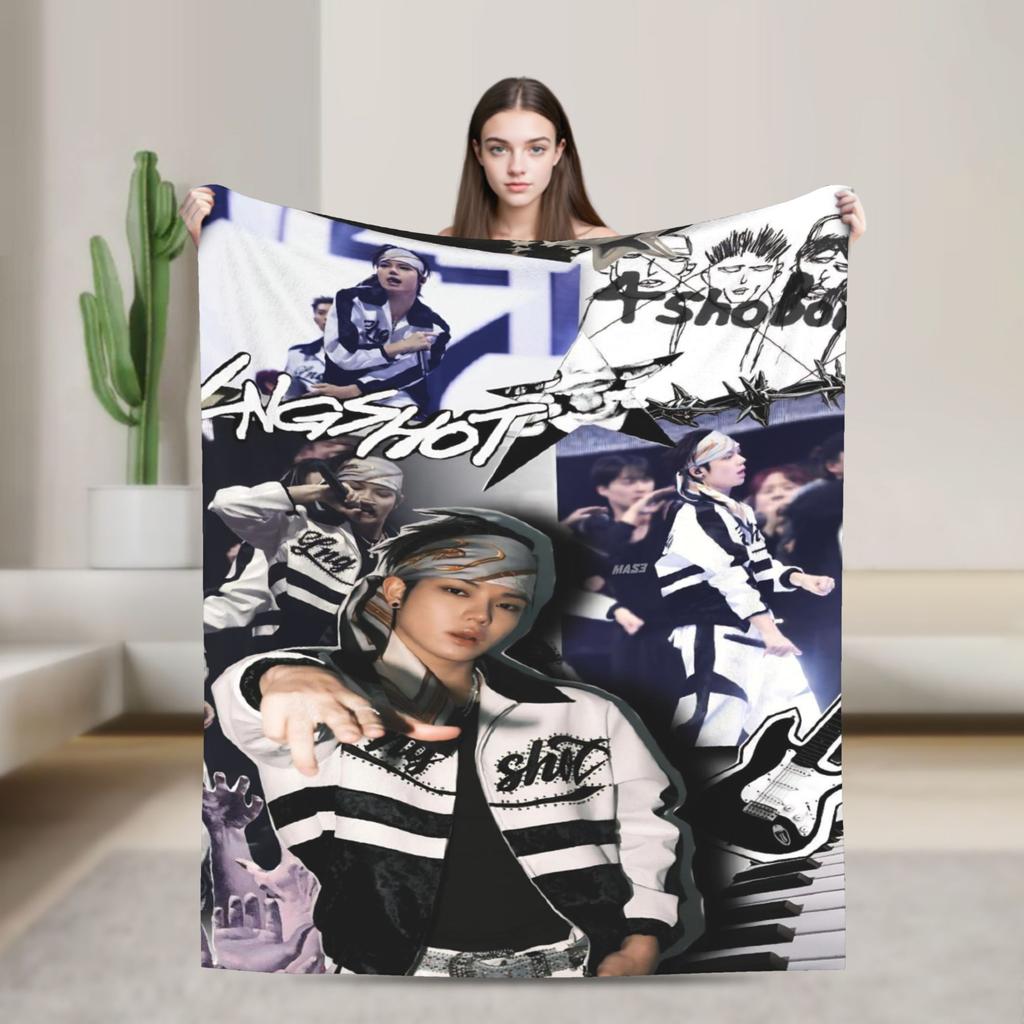 LngsOhyul Woojin Louis Blanket Warm Soft Novelty Plush Throw Blanket For Couch Chair Sofa Bed Flannel Bedspread Bed Cover