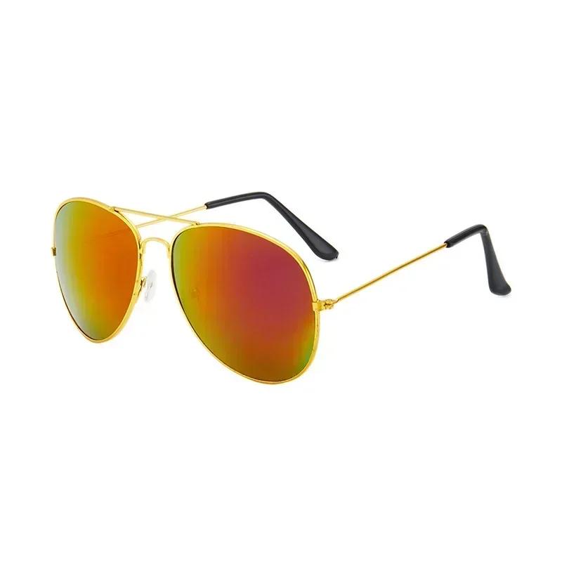 Anti Reflective Vintage Pilot Sunglasses Fashionable Unisex Multi-color Sunscreen Shades for Men and Women