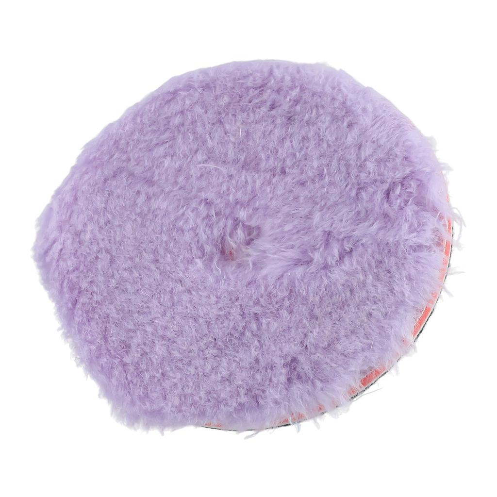 Wool Polishing Pad for Car Paint with Sponge Foam Base Compatible with For Buffer Polisher for Waxing and Polishing