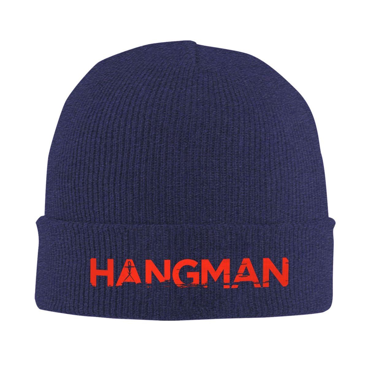 

Hangman Logo Warm Knitted Cap Winter Knit Bonnet Hat Skullies Beanies Hip Hop Caps for Unisex One Size