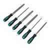 6 Pcs File Set with Ergonomic Rubber Handle Portable File Kit for Woodworking Jewelry Repair