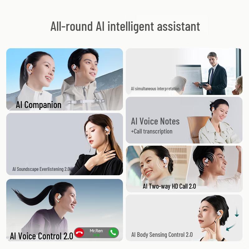 Cleer ARC 5 Open-Ear AI Bluetooth Sports Headphones