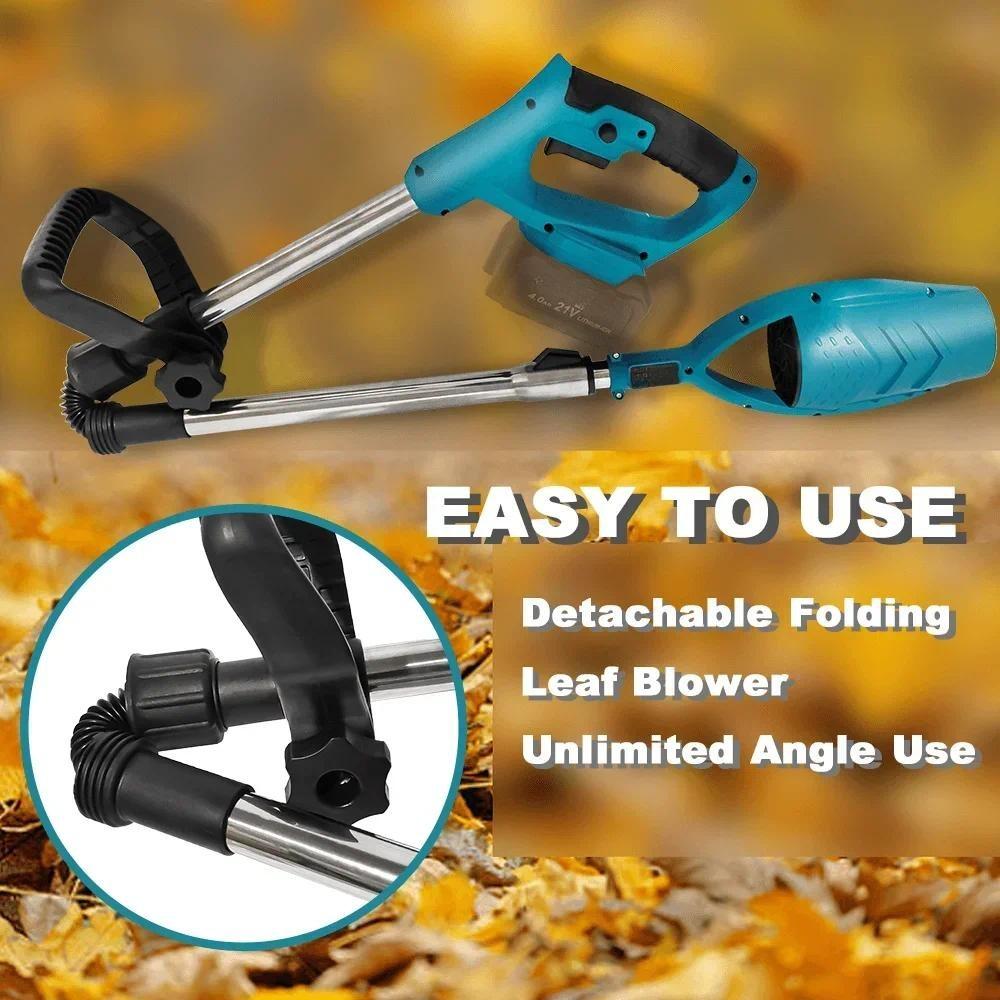 High Power Extended Air Blower Garden Cleaning Power Tool Foldable Pole Turbo Jet Fan Cordless Portable Leaf Blower