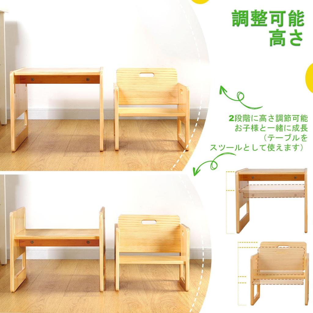 FUNLIO Montessori Table and Chair Set for Ages Toddler Weaning Table and Chair Square Kids Table and Chairs for and Easy CPC Certified