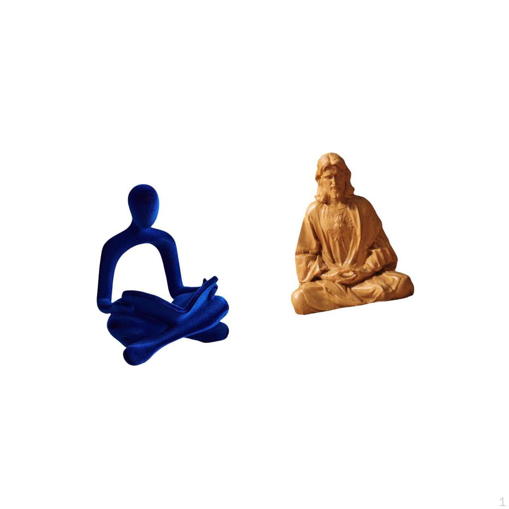 Human Figurine Abstract Thinker Sacred Heart of Jesus Statue Decorations Art Versatile Collection
