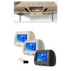 TOYOUSONIC Car Headrest Monitor Universal 7 Inch LED Screen Multimedia MP5 Player Pillow Support USB/SD Input FM/Speaker/Camera
