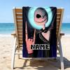 1pc Jack2 Beach Towel with Custom Name, Beach/Swimming/Bath/Picnic/Camping Towel, Suitable for Seaside Beaches