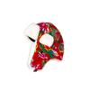 Floral Hooded Scarf Pullover Hat Bird Balaclava Bonnet Hat Plush Flower  Hat  Streetwear