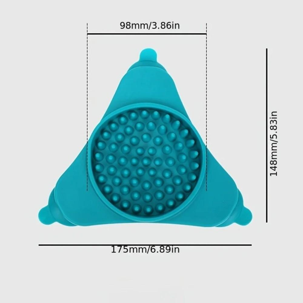Silicone Pet Licking Mat Suction Cup Base Non-Slip Design Slow Feeder Pad Anxiety Calming Boredom Relief Anti-Choke Food Pad