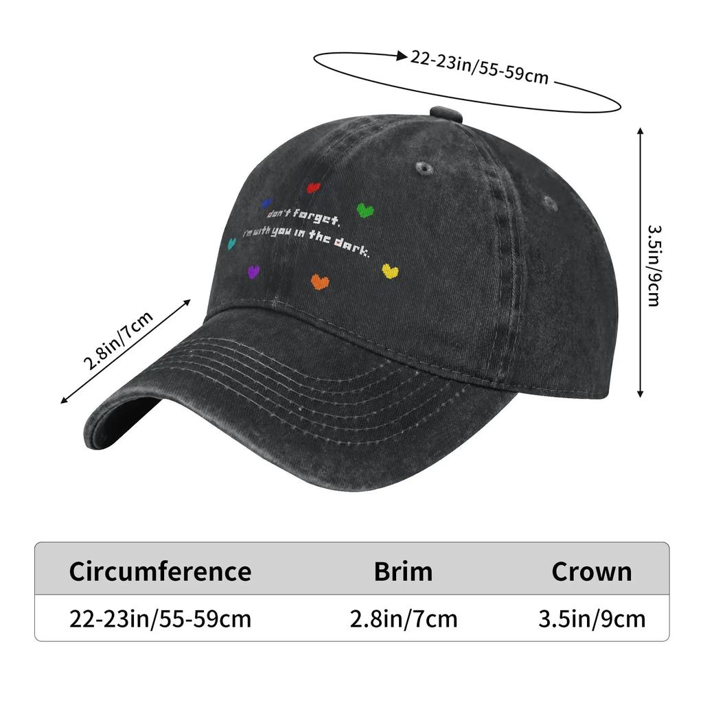 Deltarune Quote Deltarune Merch Baseball Cap Men Women Casual Caps Hat Adjustable Casquette Dad Hat