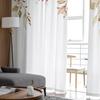 Thanksgiving Plants Farm Leaves Sheer Curtains Holiday Decoration Living Room Bedroom Window Voile Tulle Curtain