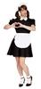 Clearstone Crossdressing MAN Cosplay Halloween Jumpy Maid MAN Unisex Black